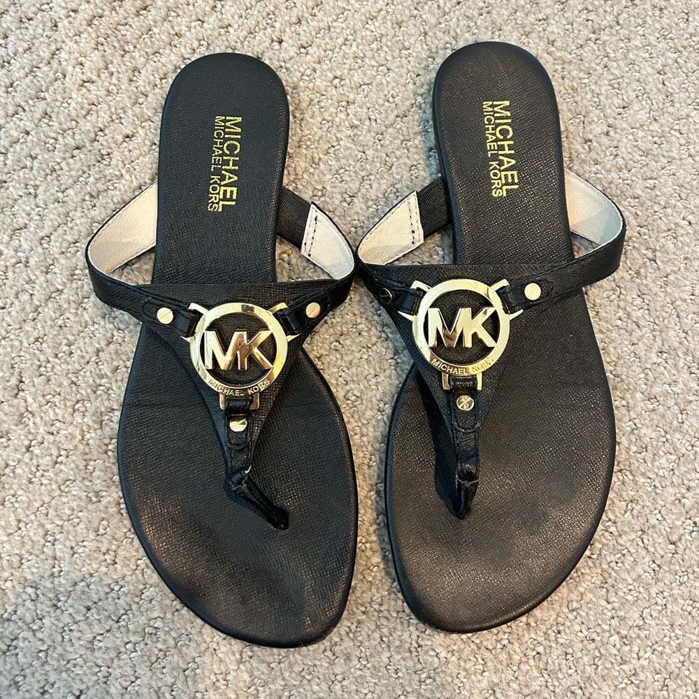 HERS - Michael Kors black sandals (good condition!)